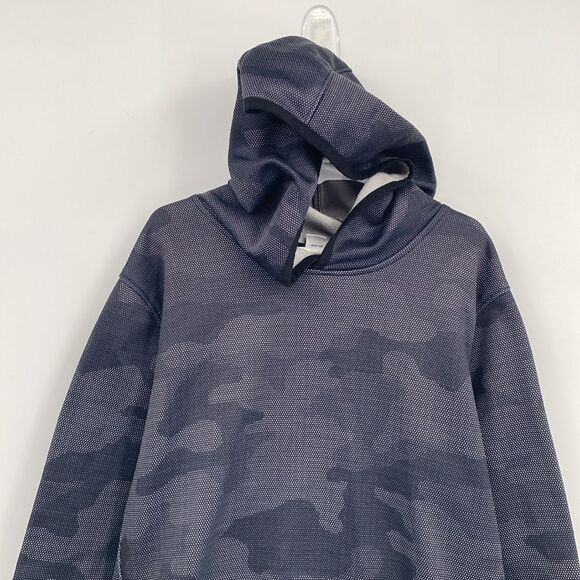 Old Navy Active Black Camo Pullover Hoodie Sweatshirt Boys L 10-12 - Picture 3 of 6